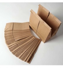 Punga transport, hartie natur, fara maner - 18 x7 x27 cm - 500 buc. foto