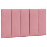 Cumpara ieftin Perna tablie de pat, Hanko, roz, 90 cm, catifea