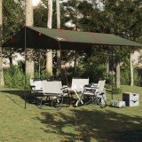 Prelata Camping vidaXL, 451x420cm, Impermeabila, Verde Masliniu, Poliester 185T