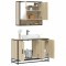 vidaXL Set mobilier de baie, 2 piese, stejar sonoma, lemn prelucrat 3300921