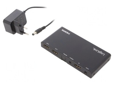 Splitter HDMI 2.0 HDCP 2.2 Negru foto