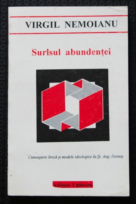Virgil Nemoianu - Sur&acirc;sul abundenței. Cunoaștere lirică ... Doinaș