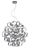 Lustra tip pendul Ambient Curly, LED, metal, crom, 60 x 330 cm