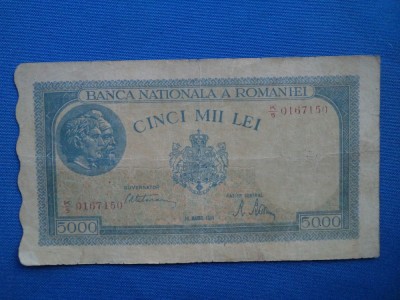 5000 LEI 20 MARTIE 1945 / F foto