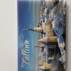 XG Magnet frigider - tematica turistica - Estonia - Tallin - iarna