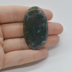 Cabochon agat moss 47x27x6mm c98