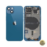 Capac Baterie Apple iPhone 13 Cu Carcasa Mijloc Albastru Swap