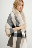 Morgan poncho 5TOUNE culoarea bej, light, 5TOUNE