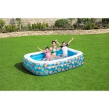 Bestway Piscina gonflabila pentru copii, albastru, 229x152x56 cm GartenMobel Dekor, vidaXL