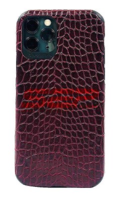 Toc TPU Leather Crocodile Samsung Galaxy A30s Burgundy foto