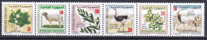 DB1 Fauna Flora Africana Tunisia 6 v. MNH