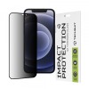 Folie de protectie Ecran Privacy Techsuit pentru Apple iPhone 12 / 12 Pro, Sticla Securizata, Full Glue, 111D