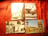 4 Ilustrate Brasov :1991Biserica Sf.Nicolae ,anii&#039;80 Pta 23 Aug.,Biserica Neagra
