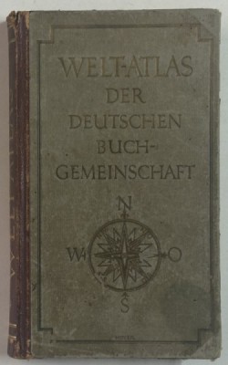 WELT - ATLAS DER DEUTSCHEN BUCHGEMEINSCHAFT ( ATLASUL LUMII ) , TEXT IN LIMBA GERMANA , CCA . 1900 foto