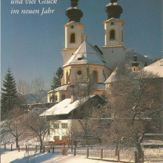 Germania, carte postala, felicitare de Craciun, circulata in Romania, 1992