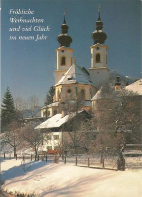 Germania, carte postala, felicitare de Craciun, circulata in Romania, 1992 foto