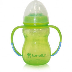 Biberon Anticurgere cu Manere Baby Care 250 ml Green foto