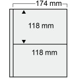 10 folii pentru bancnote, Compact, cu 2 buzunare de 118 x 174 mm
