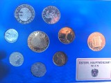 SET 8 MONEDE AUSTRIA + MEDALIE - 1983 - DE LA 2 GROSCHEN LA 20 SCHILLING CASTELUL HOCHOSTERWITZ - MONEDE PROOF