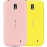 Set 2 carcase (capace spate) pentru Nokia 1 roz + galben