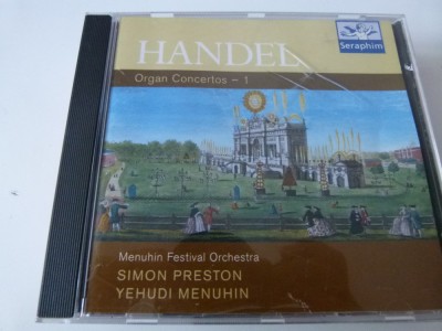 Handel, Yehudi Menuhin, Simon Preston, cd foto