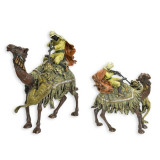 Statueta Bronz Arab pe Camila, Stil Vienez, 17cm, Sculptura Decorativa - Piesa de Colectie