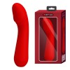 Vibrator Punctul G Cetus, Rosu, 15 cm, Pretty Love