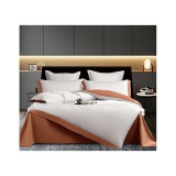 Lenjerie de Pat din Matase cu 6 Piese Pentru Pat Dublu - SUZ98