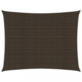 Cumpara ieftin Panza Parasolar pentru Umbrire 3,5 x 5 m, Material HDPE 160 g/mp, Protectie UV 90%, Culoare Maro