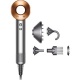 Uscator de par Dyson Supersonic HD07, 5 accesorii de coafare, Tehnologie Air Multiplier, 1600 W, Cupru