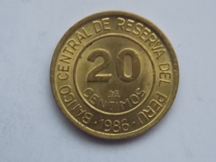 20 CENTIMOS 1986 PERU