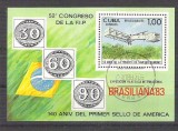 Cuba 1983 Aviation, UPU, perf. sheet, used AA.017, Stampilat