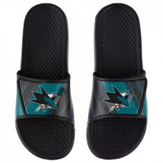 San Jose Sharks papuci de bărbați Legacy Velcro Sport Slide Slipper - XL = 46-48 EU