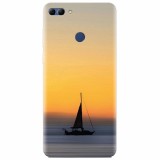Husa silicon pentru Huawei Y9 2018, Wind Sail Boat Ocean Sunset