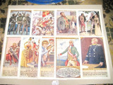 A598-I-Set 9 Carti Postale vechi grafica comica deosebita color anii 1900.