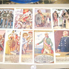 A598-I-Set 9 Carti Postale vechi grafica comica deosebita color anii 1900.