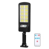 Lampa Solara LED 100W cu Telecomanda, Suport Prindere, IP65, 6000lm, Autonomie 12h, Negru