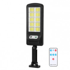 Lampa solara LED cu suport prindere, telecomanda, 100W