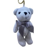 Breloc ursulet gri cu fundita