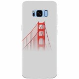 Husa silicon pentru Samsung S8, Red Bridge In Clouds