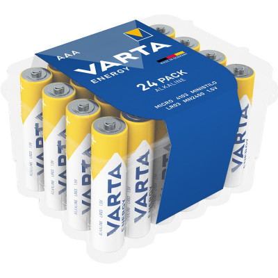 Baterii alcaline Varta ENERGY AAA LR3 set 24buc foto