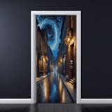 Folie imprimata color pentru decor Usa, dimensiune 200 x 90cm, model: AVX-DR30, AVEX