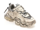 Pantofi sport GRYXX albi, F7801, din material textil si piele naturala