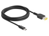 Cablu alimentare USB-C la Slim Tip, drept, negru, 1,5 m