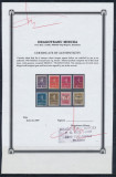 1944 Ardealul de Nord serie completa Targu-Mures 8 timbre locale MNH cu atest