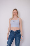 Top din material reiat cu logo Pull&amp;Bear, M