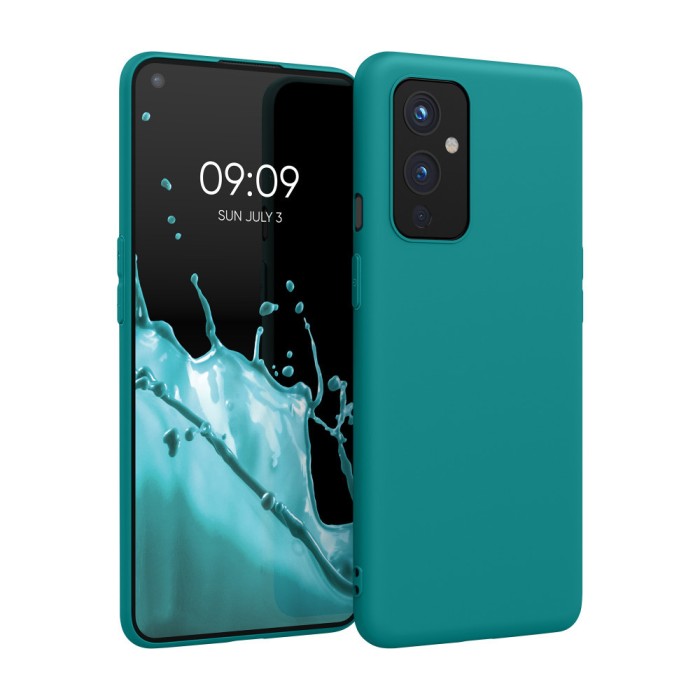 Husa pentru OnePlus 9, Silicon, Verde, 55726.57, kwmobile