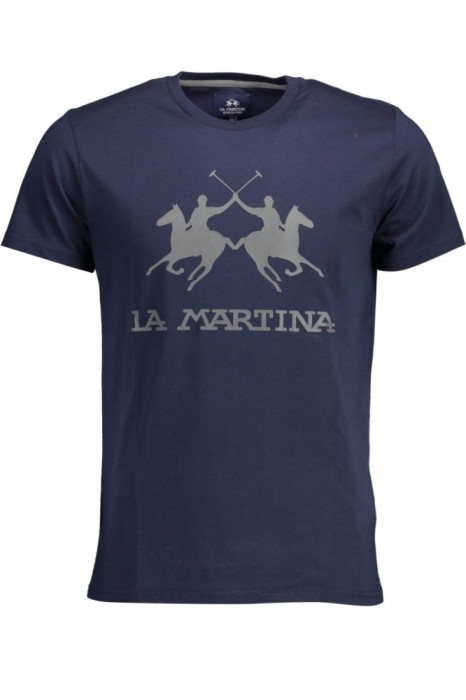La Martina Tricou barbati, cu imprimeu pe centru, Regular Fit, Bleumarin, M