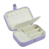 Cutie Organizator Lila cu Buton pentru Bijuterii 16x11.5x5.5cm