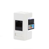 Priza internet System GW20271, RJ45 cat. 5E, incastrata, modulara - 1 m, alba